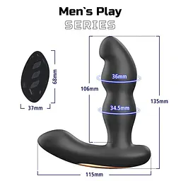 Масажер простати з вібрацією Erospace Mens Play Prostate Massager B12 - мініатюра 7