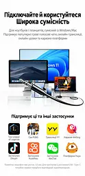 Настільний конденсаторний мікрофон UGREEN CM771 з підключенням 3,5 мм всеспрямований 360° з кнопкою вимкнення звуку на гнучкій ніжці з аудіокабелем 3,5 мм завдовжки 1,5 м у комплекті з поролоновим вітрозахистом з протиковзною основою чорний (75574) - мініатюра 10