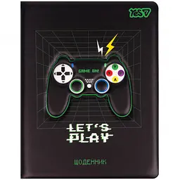 Щоденник шкільний Yes Gamepad A5 40 аркушів PU твердий (911695)