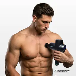 Масажний пістолет EasyFit Percussio (портативний перкусійний вібромасажер для тіла з 6 насадками) (EF-2073) - мініатюра 2