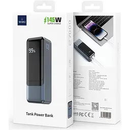 Зовнішній акумулятор Wiwu Wi-P010 Large Capacity Tank Series 27000mAh 145W Grey [133062] - мініатюра 8