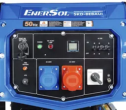 Інверторний дизельний генератор EnerSol 7.5/8 кВт SKD-8EBAUI - мініатюра 6