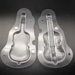 Форма полікарбонатна для шоколадних цукерок та шоколаду 3D на магніті «Віолончель» 23 x 12.5 см, Kitchen Master Прозорий 83513 - мініатюра 4