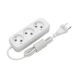 Мережевий подовжувач блоковий Electrum 3 розетки 3м (C-ES-1786)