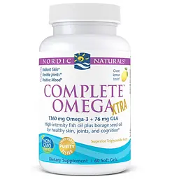 Жирні кислоти Nordic Naturals Complete Omega XTRA, 60 капсул лимон - мініатюра 2