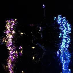 Гірлянда Кінський хвіст Мішура 640 LED 16 ниток 2 м зелена, мультиколор GarlandoPro D640L2MGML - мініатюра 7