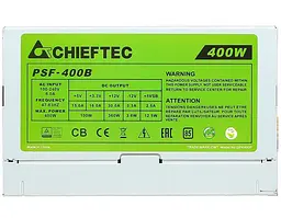 БЖ 400W Chieftec SMART PSF-400B, 80 mm, ~85%, Bulk - мініатюра 5