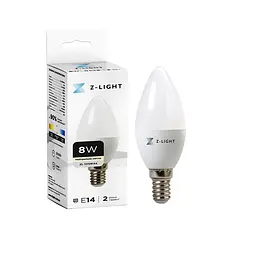 Лампа LED Levistella The Light 1002 Е14 8w 4000k свічка, 8W, 4000K, свічка, 720Лм, сучасний стиль