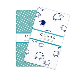Дитяча постільна білизна в ліжечко SHEEP CS3, м'ята (Овечка_мята_140) - мініатюра 3