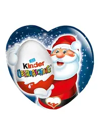 Шоколадне серце Kinder Uberraschung Санта з сюрпризом 53 г