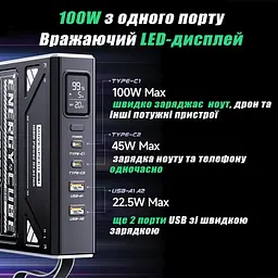 Повербанк MOVESPEED Z70 Pro потужний для ноутбука з швидкою зарядкою 70000 mAh 100W 20V 5A - мініатюра 3