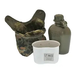 Фляга з чашкою та чохлом Mil-Tec Флектарн 14506021