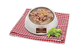Консерви для кошенят Hofgut Breitenberg Куряче фрикасе з курячими серцями, печінкою та солодкою картоплею 180 г - мініатюра 2
