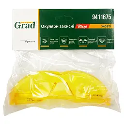 Окуляри захисні Grad Wasp anti-scratch (жовті) 9411675 - мініатюра 2