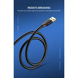 Дата кабель USB 3.0 AM/AF 2.0m US129 Black Ugreen (10373) - мініатюра 5