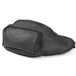 Шкіряна бананка TARWA 14х36х8 см sum0025637 - мініатюра 1