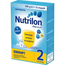 Уцінка. Суха молочна суміш Nutrilon Комфорт 2, 300 г