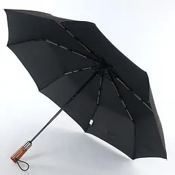 Чоловіча складана парасолька повний автомат Art Rain 102 см чорна - мініатюра 3