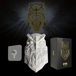 Настінний світильник ZVO Bald Owl, 3D світлодіодний настінний світильник Animal Sow, теннева лампа, 3D Eagle Lamp Wall Decoration - мініатюра 6