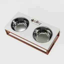 Hollky Base S — миски на підставці для маленьких собак та котів (2 × 0,45 л) - мініатюра 9