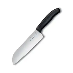 Кухонний ніж Victorinox SwissClassic сантоку 17 см, чорний (6.8503.17B)