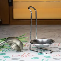Підставка для ополоника та ложки з нержавіючої сталі H 18 cm, A-Plus Сріблястий 85445 - мініатюра 6