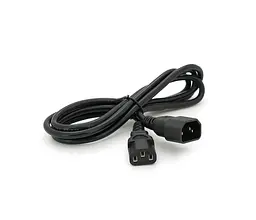 Кабель живлення вторинний OEM PC-monitor 1.8m 0.75 мм Iec C13-C14 - мініатюра 4