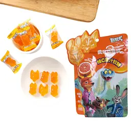 Жувальні цукерки Xinqitian Disney Zootopia Blood Orange Candy 75г - мініатюра 2