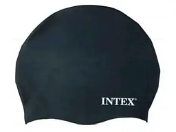 Шапочка для плавання INTEX чорний від 8-ми років силікон арт.55992