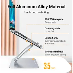 Підставка для ноутбука Ugreen LP339 Adjustable Laptop Stand Silver [UGR-40291] [123589] - мініатюра 5