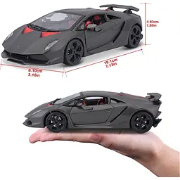 Автомодель Bburago Lamborghini Sesto Elemento 1:24 Metallic Grey (18-21061) [119070] - мініатюра 12
