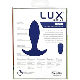 Анальна пробка з пульсацією Lux Active Throb 4.5" Пульт дистанційного керування - мініатюра 9