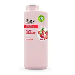 Гель для душу Живильний з вітаміном В Полуниця та молоко Dicora Urban Fit 400 мл