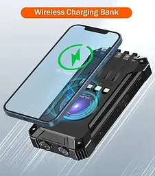 Зарядний пристрій на сонячних батареях IBattery LS45 25000mah з ліхтариком та бездротовою зарядкою - мініатюра 5