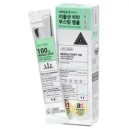 Концентрована сироватка зі спікулами VT Cosmetics Reedle Shot 100 Facial Boosting First Ampoule 2 мл (VTC094) - мініатюра 2
