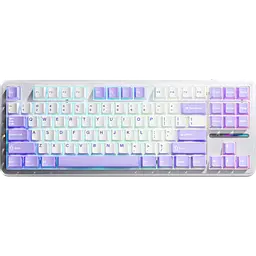 Клавіатура Aula F87 Gaming KRGD Blue Switch RGB White (6948391202464) - мініатюра 3