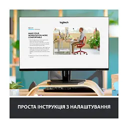 Клавіатура Logitech ERGO K860 Bluetooth/Wireless UA Black (920-010108) - мініатюра 2