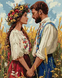 Картина за номерами Незламні та нерозлучні Ideyka 40x50 см КНО8667