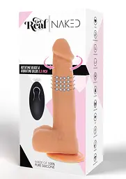 Вібратор Toy Joy Get Real Naked Rotating Beads Vibrating Dildo 8.5 16 см тілесний - мініатюра 7