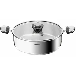 Сотейник Tefal Emotion+ з кришкою 24 см нержавіюча сталь (E3067045)