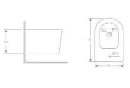 Біде підвісне Qtap Swan QT16555379W - мініатюра 2
