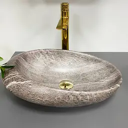 Умивальник VBI Vicenza dark stone matt накладний VBI-014804, Коричневий