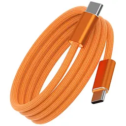 Дата кабель WIWU C101 Essen Type-C to Type-C 240W 1.5 м Orange - мініатюра 2