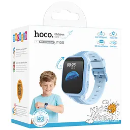Дитячий cмарт-годинник Hoco Y108 4G with call function Blue - мініатюра 3