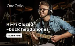 Накладні провідні студійні HIFI навушники OneOdio Studio Wireless black зі складною конструкцією та мікрофоном - мініатюра 5