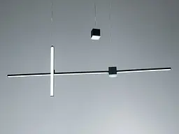 Підвісна люстра LED Diasha 5221A/1100BK чорна 27 Вт 5 м² - мініатюра 3