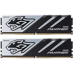 Пам'ять 16Gb x 2 DDR5 6000 MHz Apacer Panther чорний/сріблястий 40-40-40-96 1.35V з радіатором
