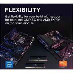 Модуль пам'яті DDR5 Crucial 2x16GB 6000MHz Pro OC Black (CP2K16G60C36U5B) [147413] - мініатюра 6