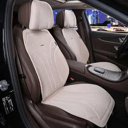 Накидки на передні сидіння Алькантара Maybach Додаткова вентиляція Бежеві 2 шт