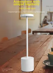 Настільна лампа з акумулятором KLOODI DECO TA-5V UNO CCT WH - мініатюра 3